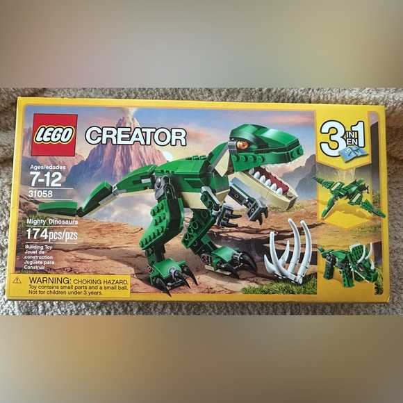 Lego Other - LEGO 3 in 1 Mighty Dinosaur Toy, Transforms from T. rex/Triceratops/Pterodactyl